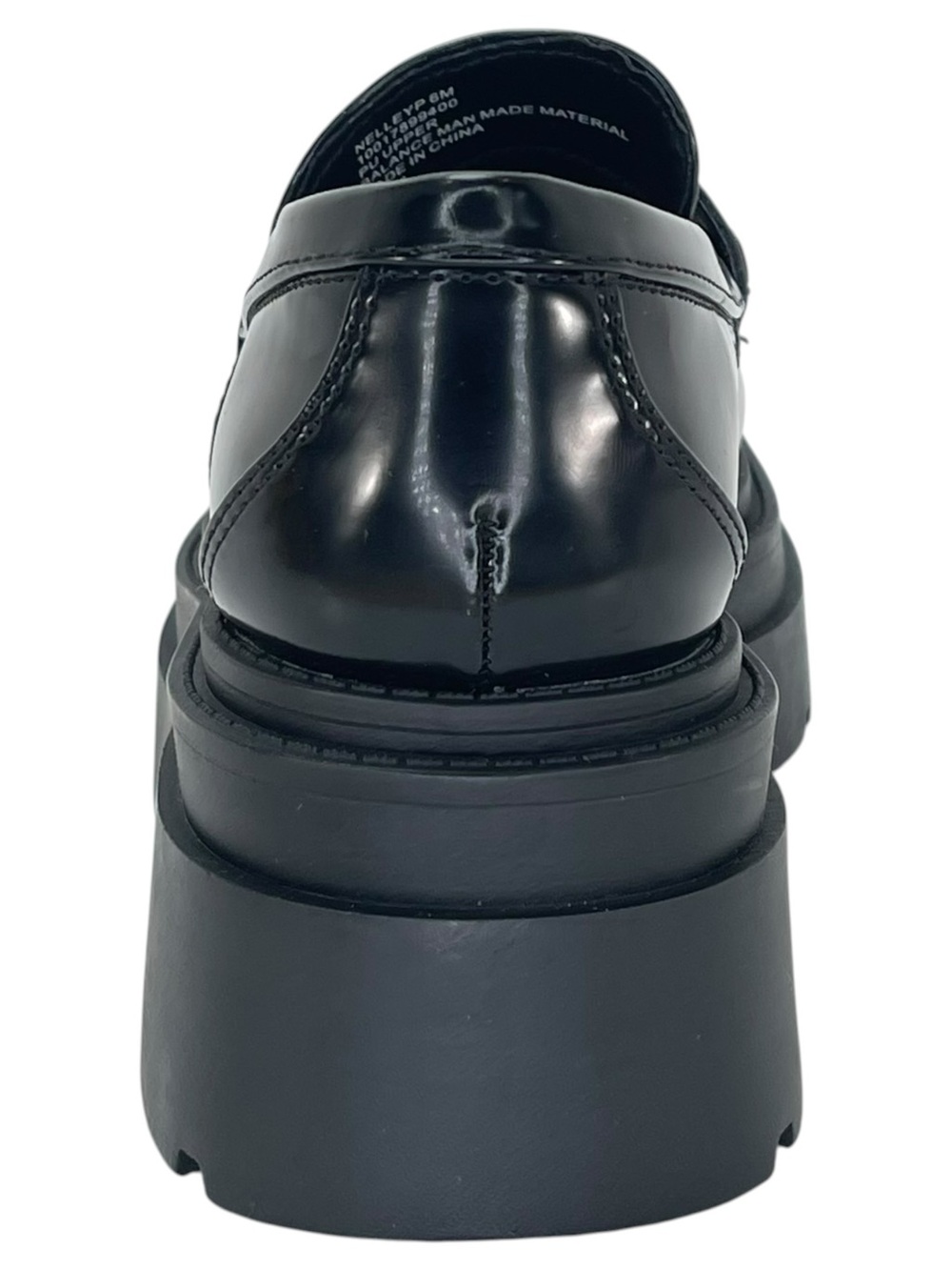 Wild Pair Nelley Black Patent Leather Womens Penny Loafers Size 6M - Picture 4 of 12